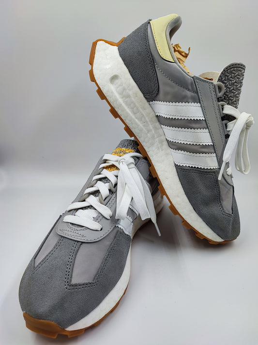Adidas 3 Streifen Running Clasico Retro Gris / Blanco No 25