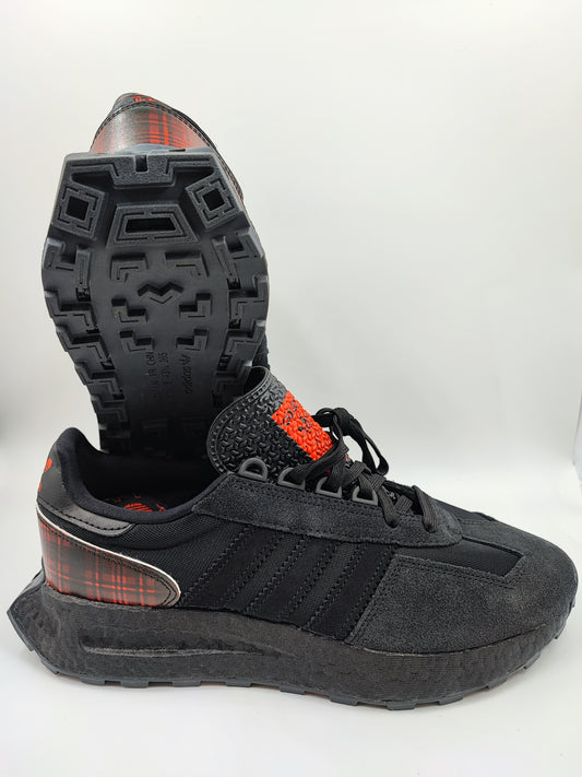Adidas 3 Streifen Running Clasico Casual Negro / Rojo No 27.5