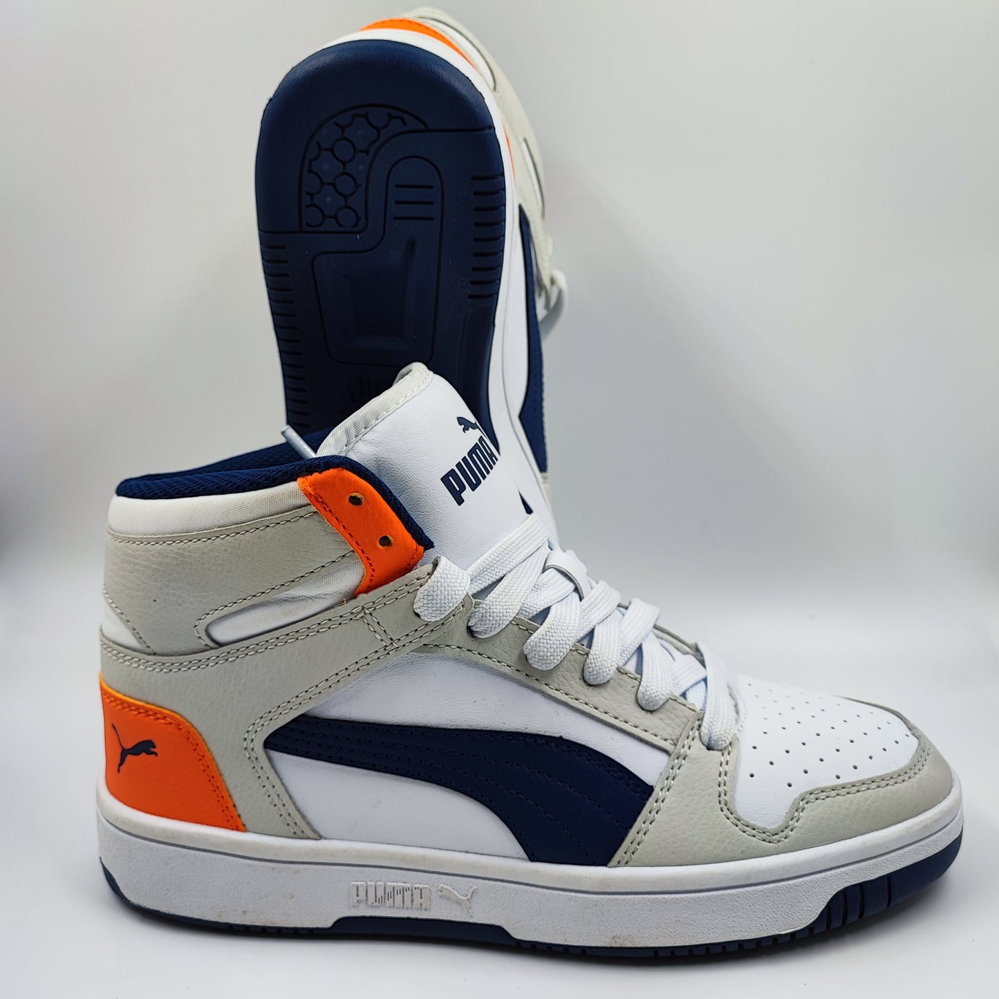 Puma Bota Casual Gris / Blanco / Azul No 23.5
