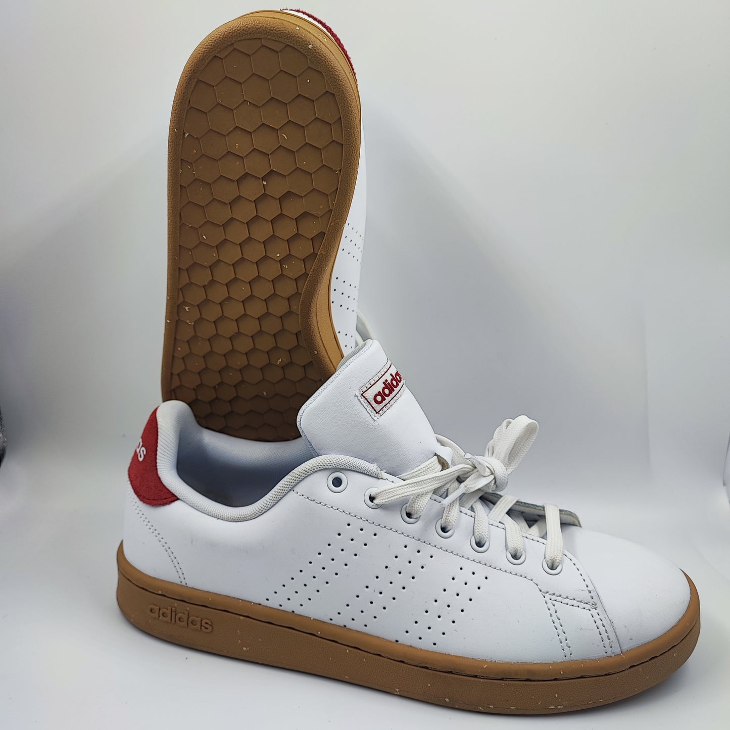 Adidas Casual Suela Liga Blanco / Suede Rojo No 28
