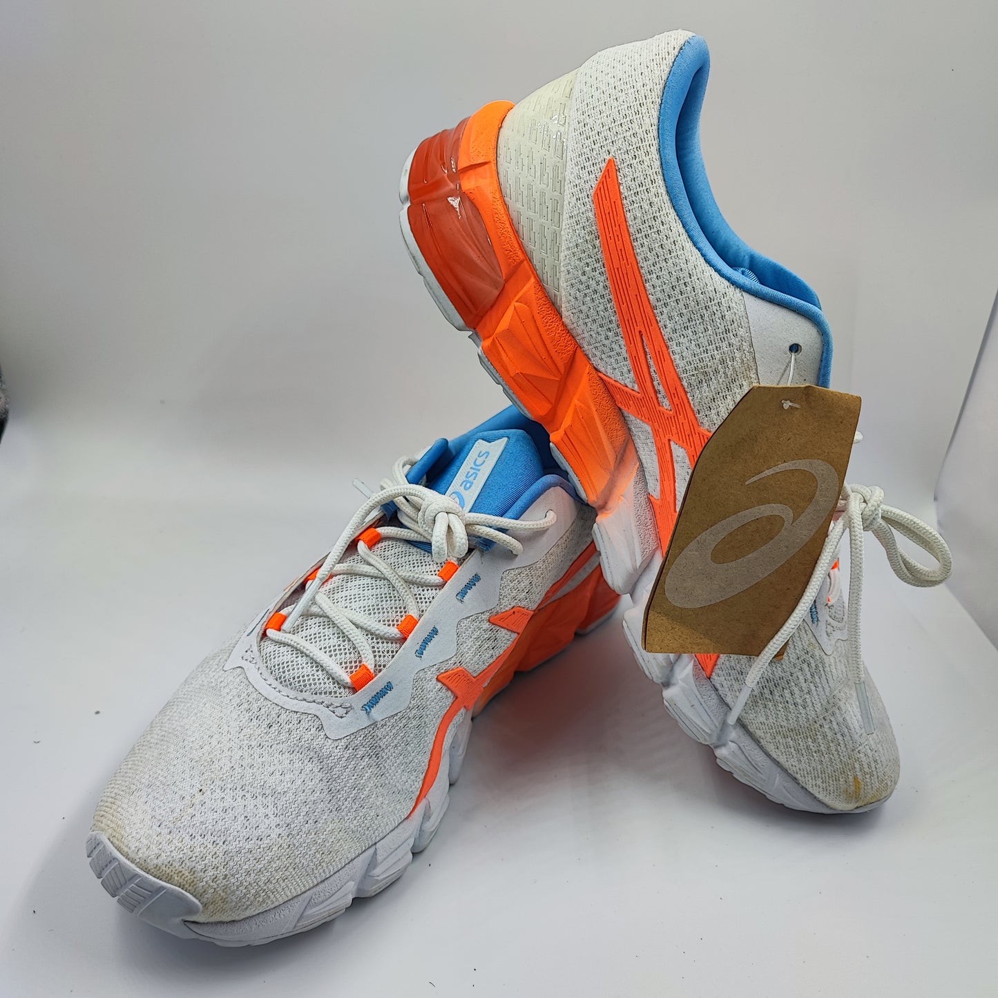 Asics Gel Quantum 90 Blanco / Naranja / Azul No 26