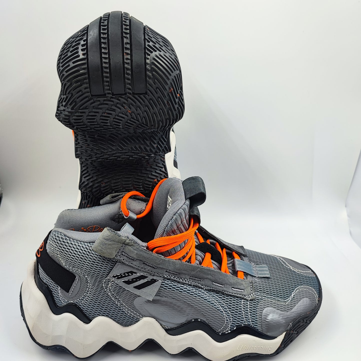 Adidas Basketball Exhibit Gris No 25.5