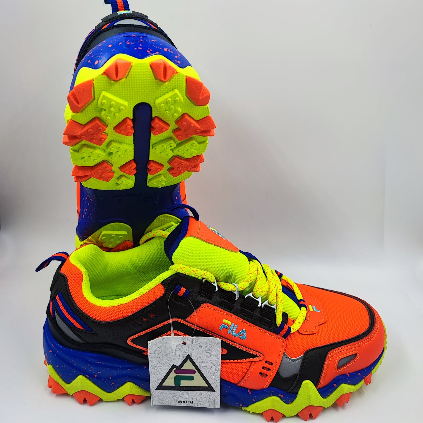 Fila Trail Casual Naranja / Verde / Azul No 26