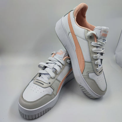 Puma Casual Media Plataforma Blanco / Gris / Rosa No  23.5