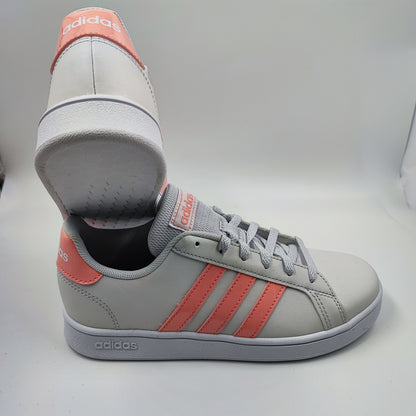 Adidas Casual Blanco Lineas Rosas No 22.5