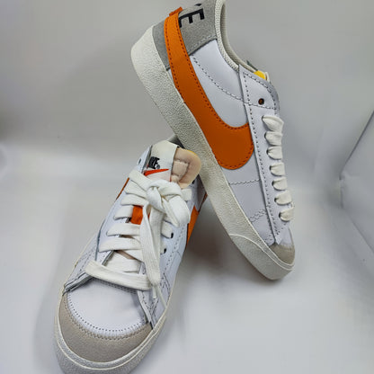 Nike Low Casual Piel Blanco / Naranja No 27.5