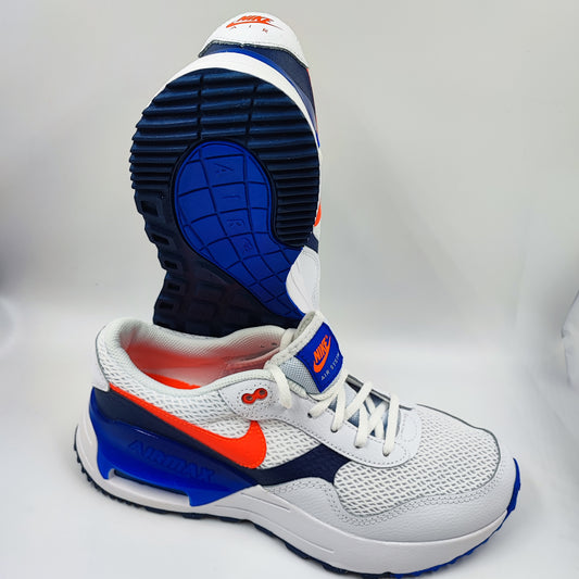 Nike AirMax Air Systm Casual Sport No 25 Blanco / Azul / Naranja No 25