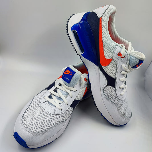 Nike AirMax Air Systm Casual Sport No 25 Blanco / Azul / Naranja No 25