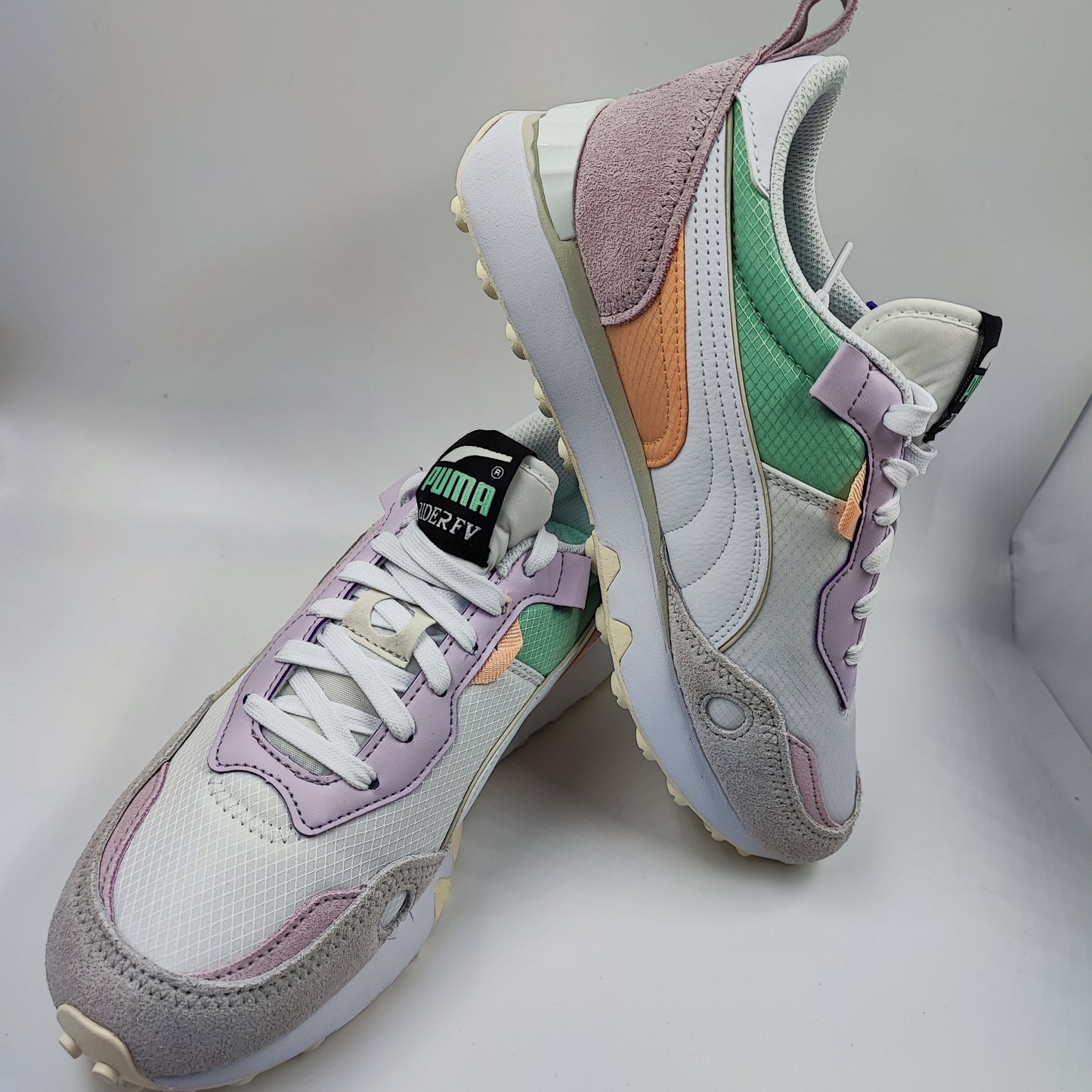 Puma Rider Future Past Casual Running Sport Rosa / Gris / Blanco No 24