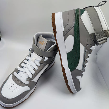 Puma Bota Casual Retro Basketball Gris Verde Liga No 27