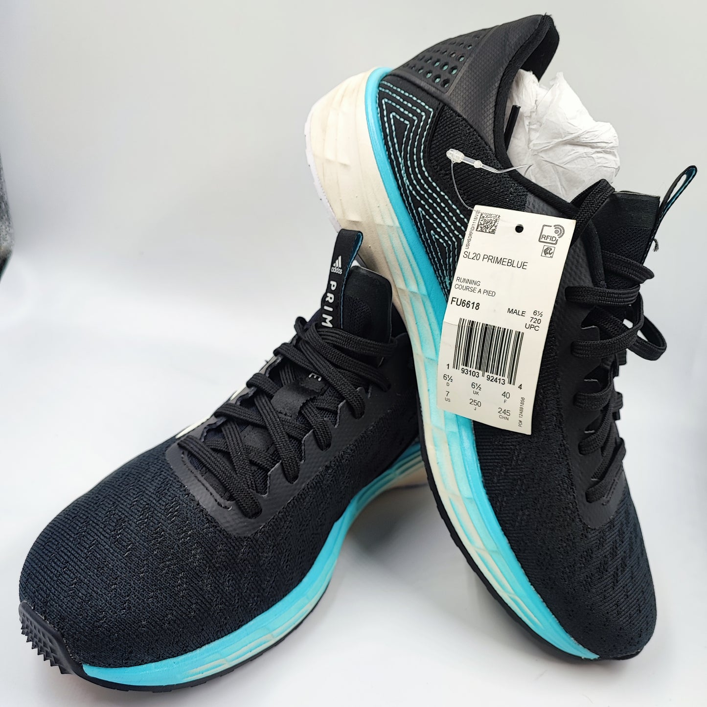 Adidas SL20 Prime Blue Ligth Strike  Running Negro / Azul No 25