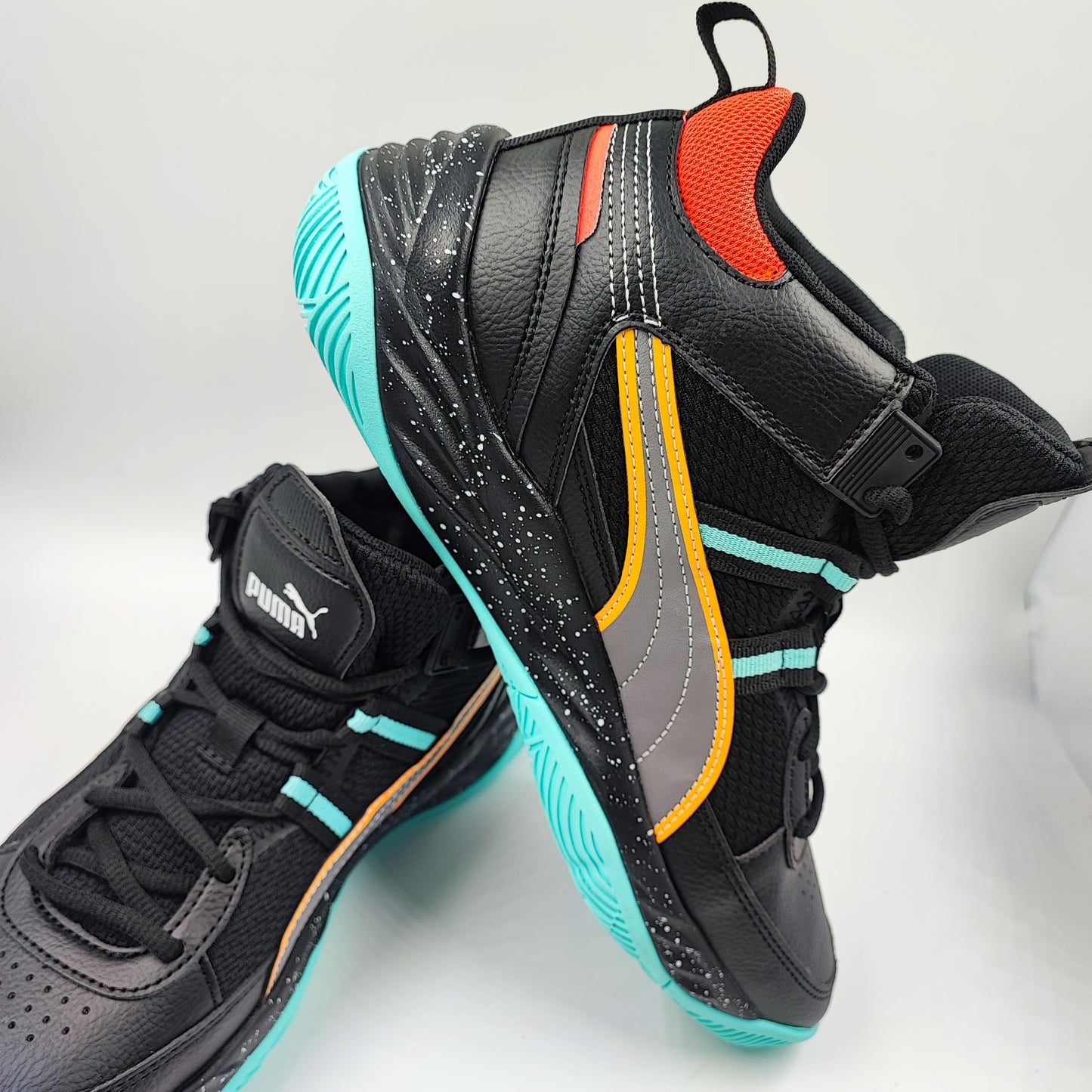 Puma Bota Basketball Negro / Azul / Naranja No 25