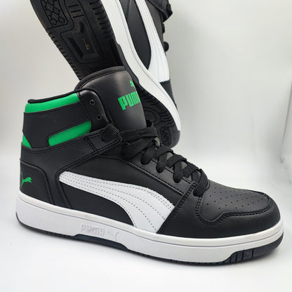 Puma Bota Retro Basketball Casual Negro / Verde / Blanco No 27