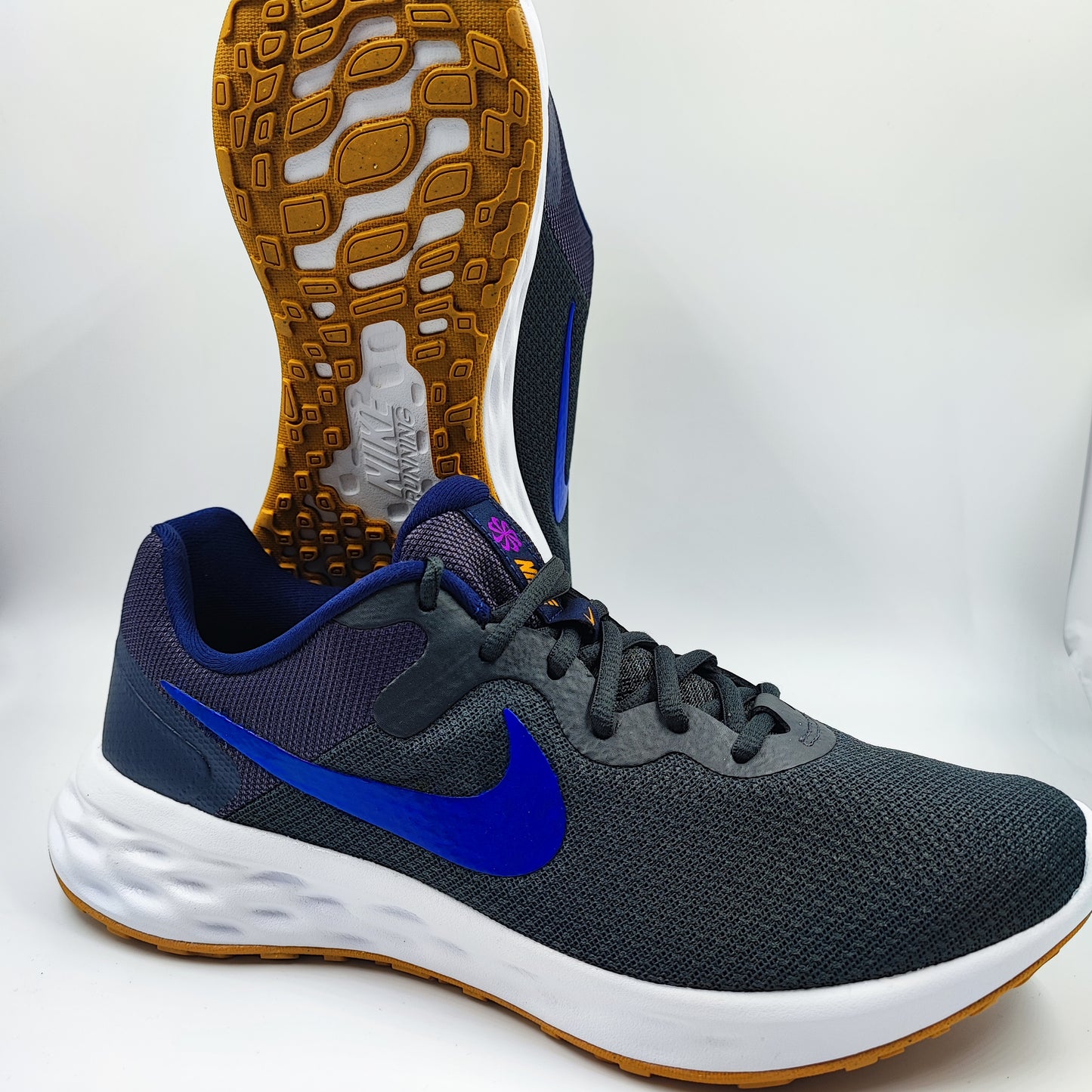 Nike Running Gris / Blanco / Azul No 27