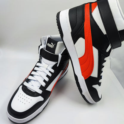 Puma Basketball Retro Bota Broche  Casual Negro / Rojo No 27