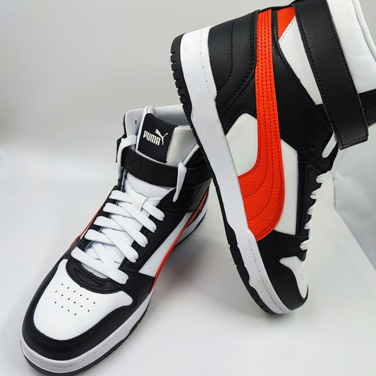 Puma Basketball Retro Bota Broche  Casual Negro / Rojo No 27