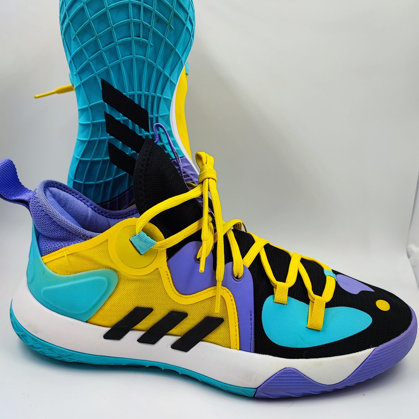 Adidas James Harden Stepback Basketball Med Amarillo / Azul No 27