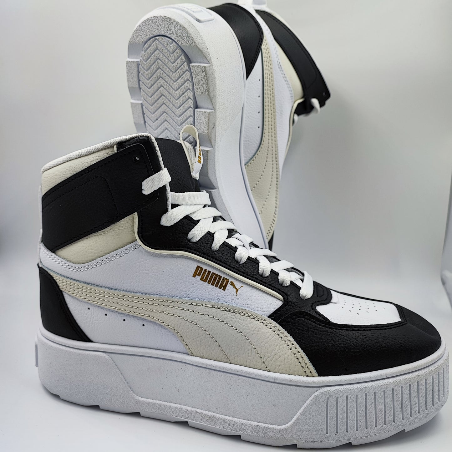 Puma Mayze Bota Alta Plataforma Negro / Blanco No 25