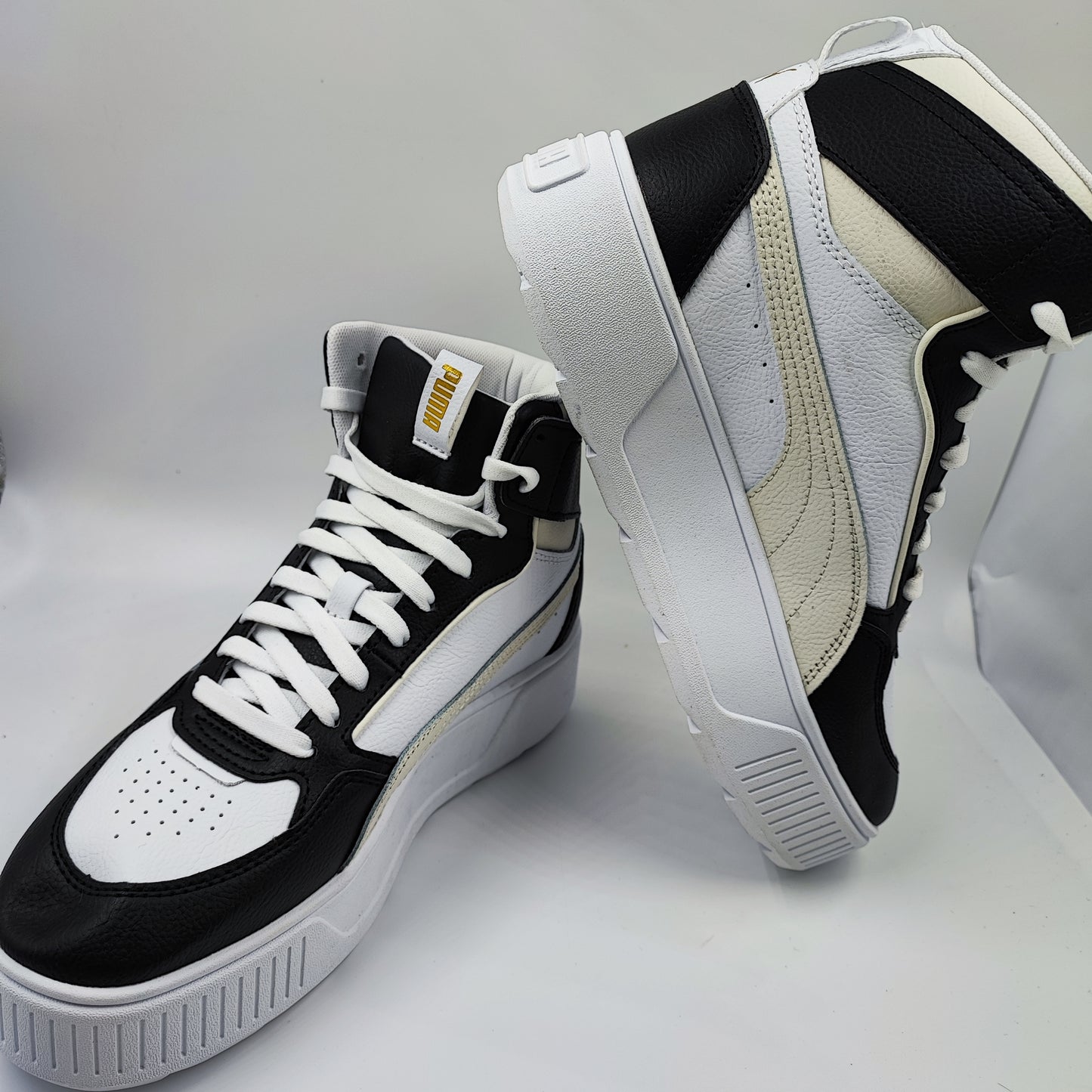 Puma Mayze Bota Alta Plataforma Negro / Blanco No 25