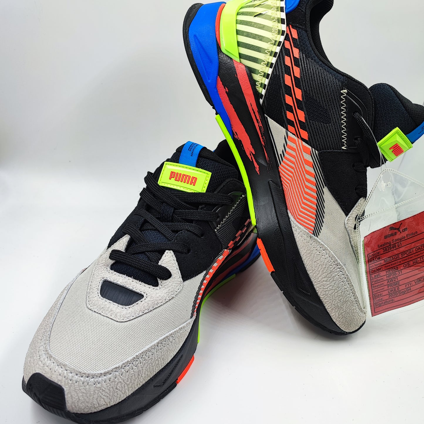 Puma Mirage Sport Dazed Casual Running / Training Negro / Rojo / Azul No 27