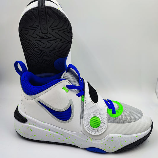 Nike Basketball Blanco / Azul / Verde No 24.5