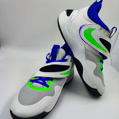 Nike Basketball Blanco / Azul / Verde No 24.5