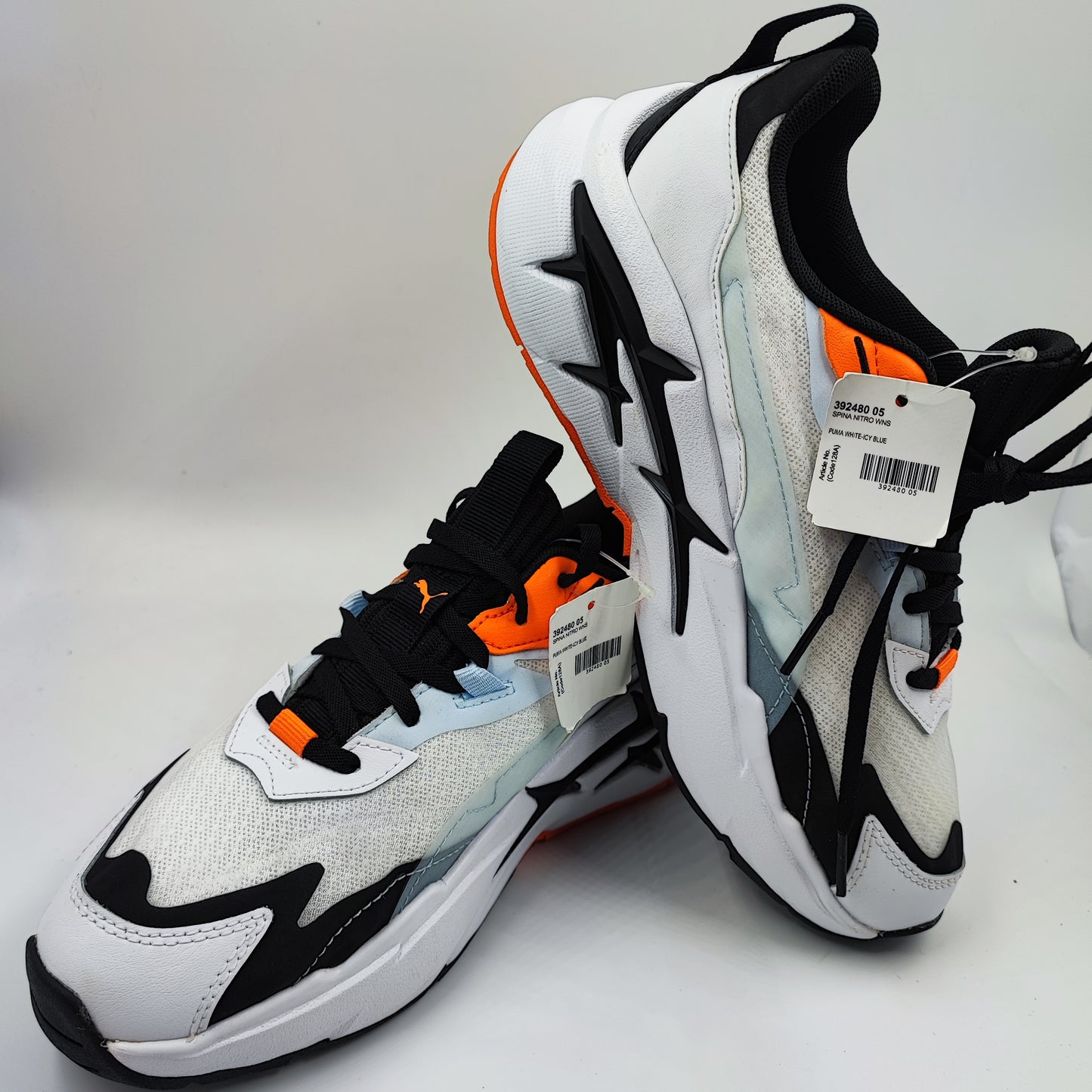 Puma Spina Nitro Running Training Blanco / Negro / Naranja No 23.5