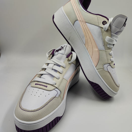 Puma Carina Street Casual Media Plataforma Beige / Rosa / Morado No 23.5