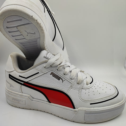 Puma Casual Piel Blanco / Rojo No 26.5