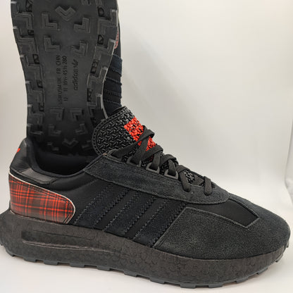 Adidas Retropy  Streifen Casual Running Negro / Cuadros Rojo No 29