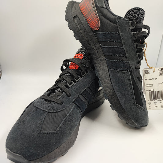 Adidas Retropy  Streifen Casual Running Negro / Cuadros Rojo No 29