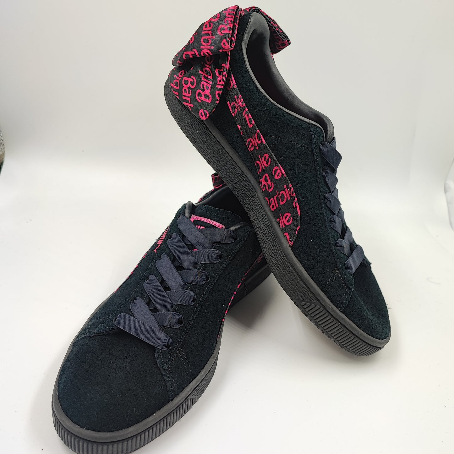 Puma Suede Barbie Negro / Rosa No 23.5