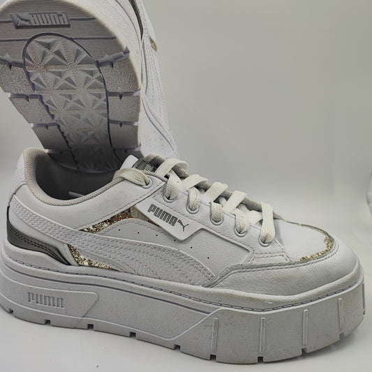 Puma Mayze Plataforma Casual Blanco / Glow No 24.5