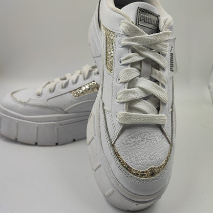 Puma Mayze Plataforma Casual Blanco / Glow No 24.5