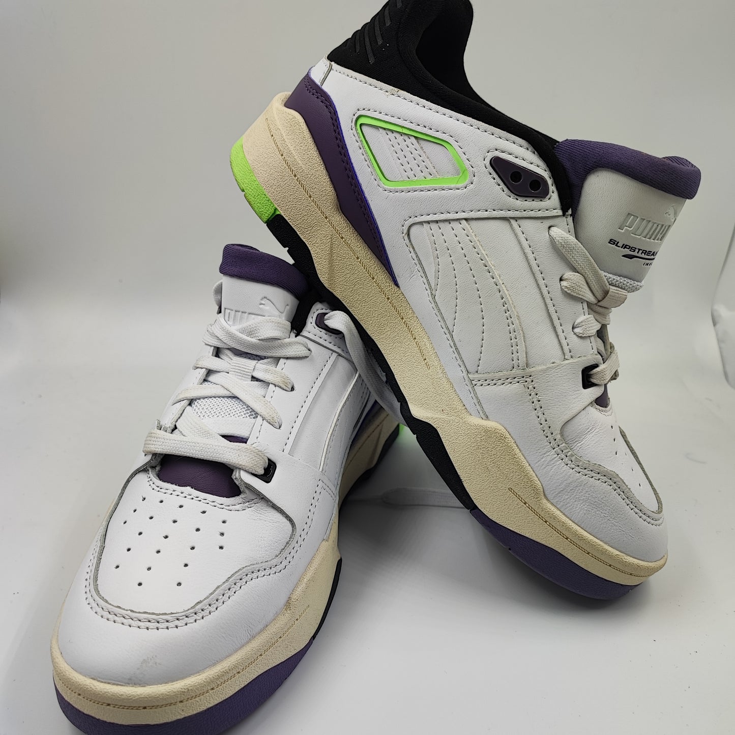 Puma Slipstream Low Blanco / Verde / Morado No 24.5