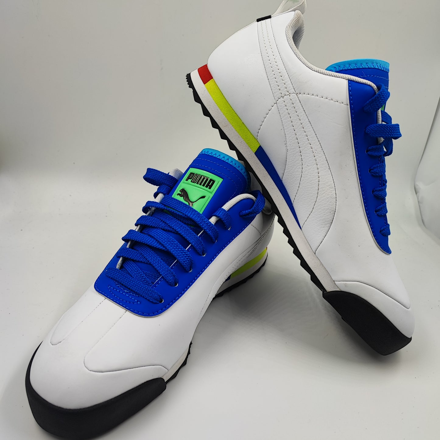 Puma Roma Casual / Running Blanco / Azul No 25