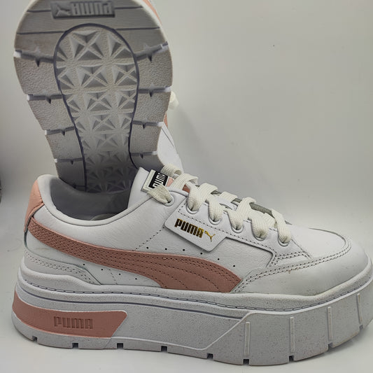 Puma Mayze Plataforma Casual Blanco / Rosa No 25