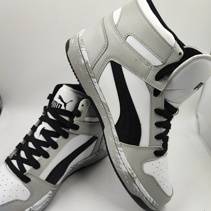 Puma Retro Basketball High Gris / Blanco / Negro No 27
