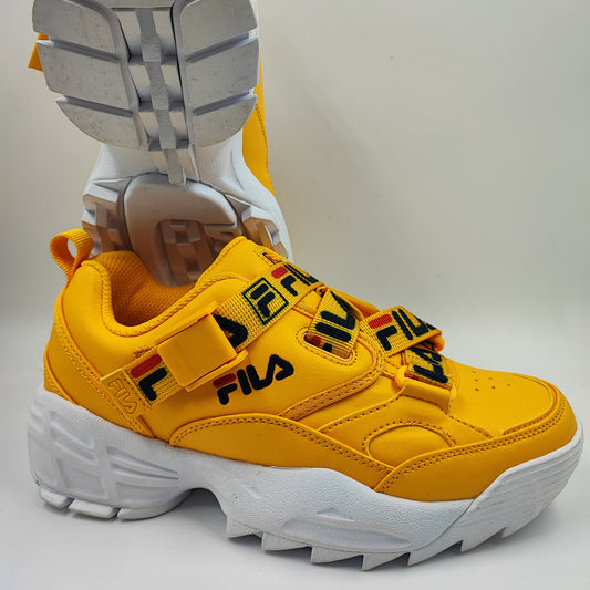 Fila Plataforma picos Broche Casual / Sport Amarillo / Blanco No 24.5