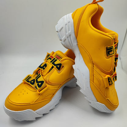 Fila Plataforma picos Broche Casual / Sport Amarillo / Blanco No 24.5