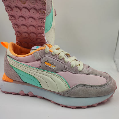 Puma Rider FV Casual Training Rosa Suede / Naranja No 24.5