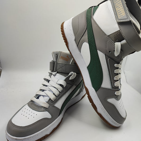 Puma Bota Retro Basketball Casual Gris / Verde No 27