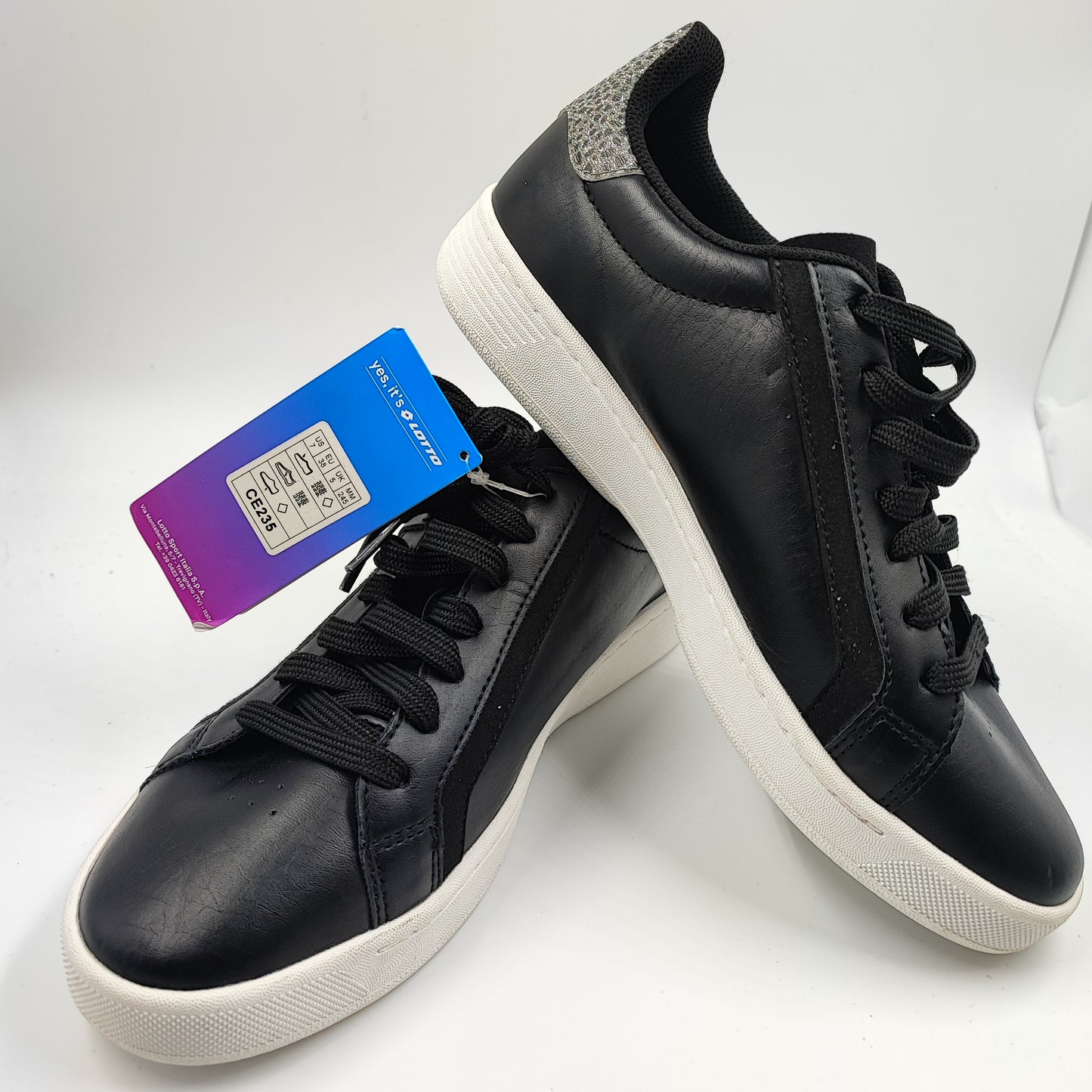 Lotto Casual Negro / Glow No 24.5