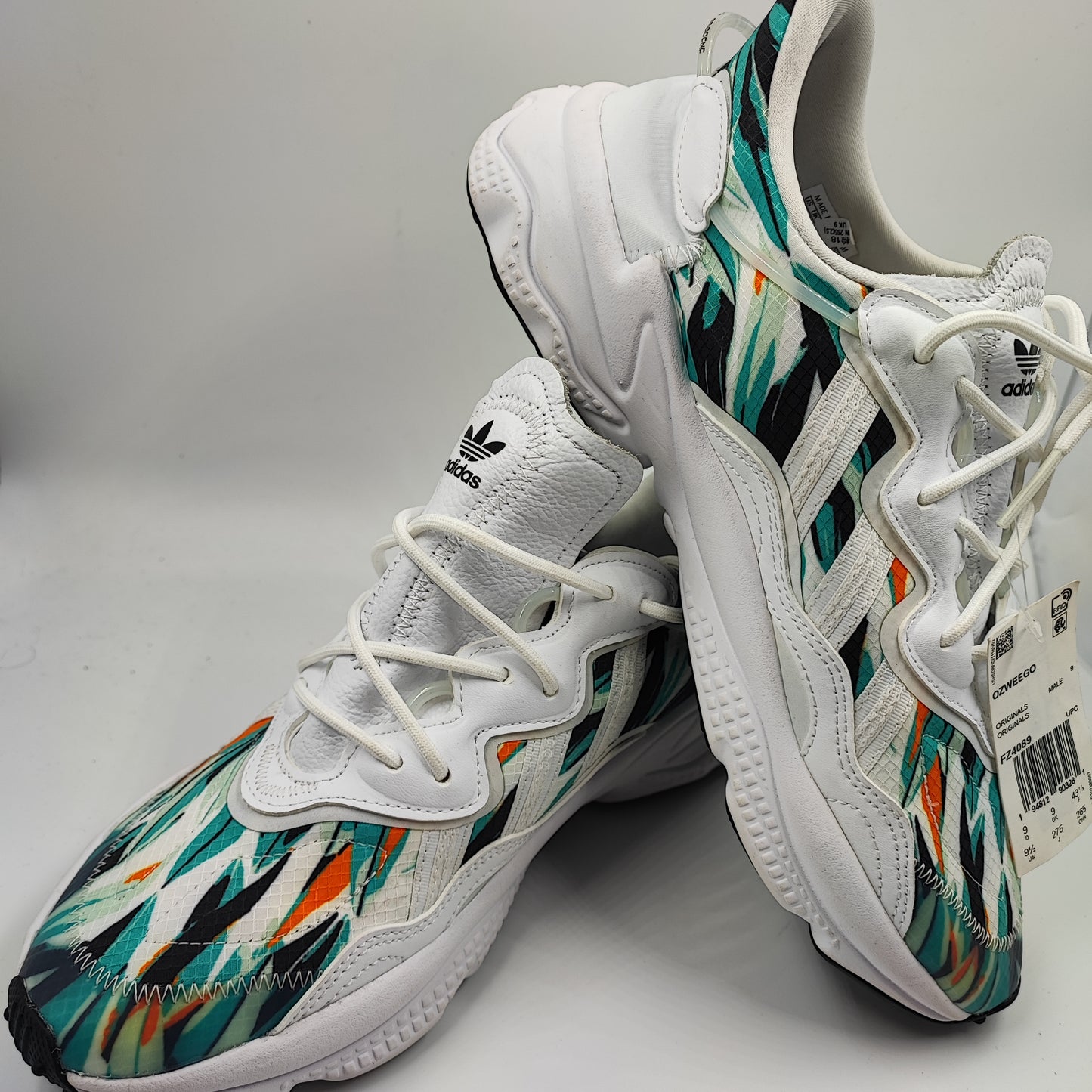 Adidas Ozweego Blanco Piel / Floral Verde No 27.5