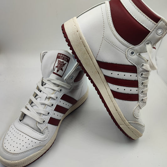Adidas Bota Basketball Top Ten Retro Blanco / Vino No 23