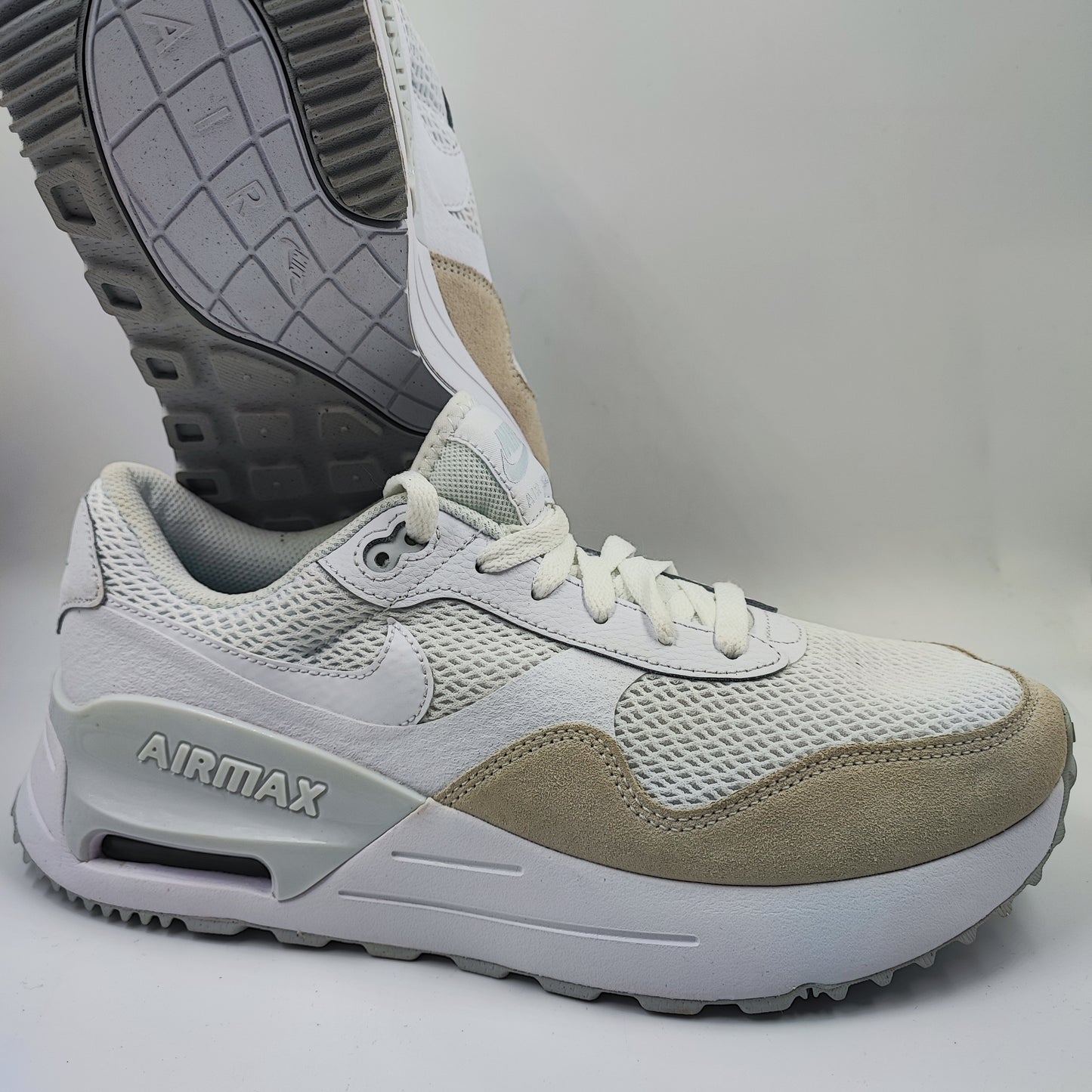 Nike Airmax Casual / Training Blanco / Suede Beige No 27