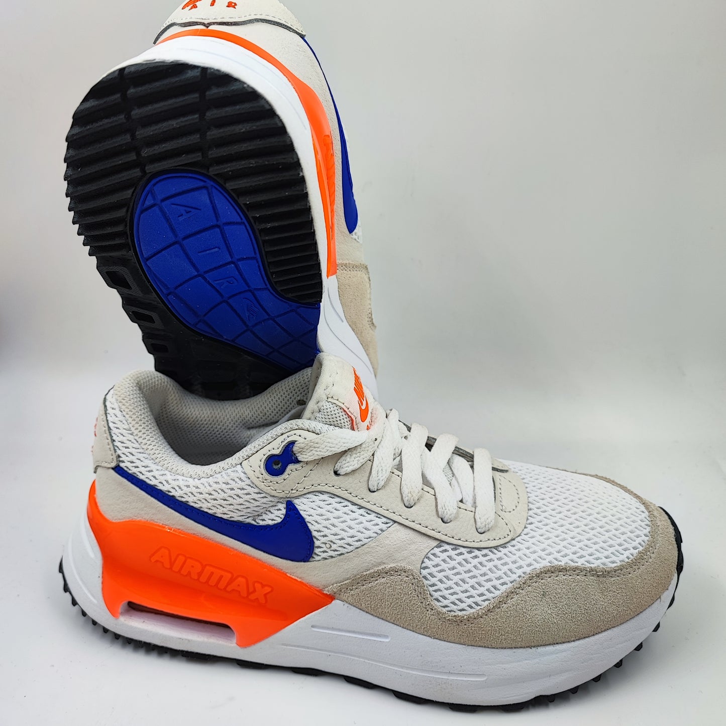 Nike Air Max System Comfort Casual Sport Naranja / Azul / Beige No 24