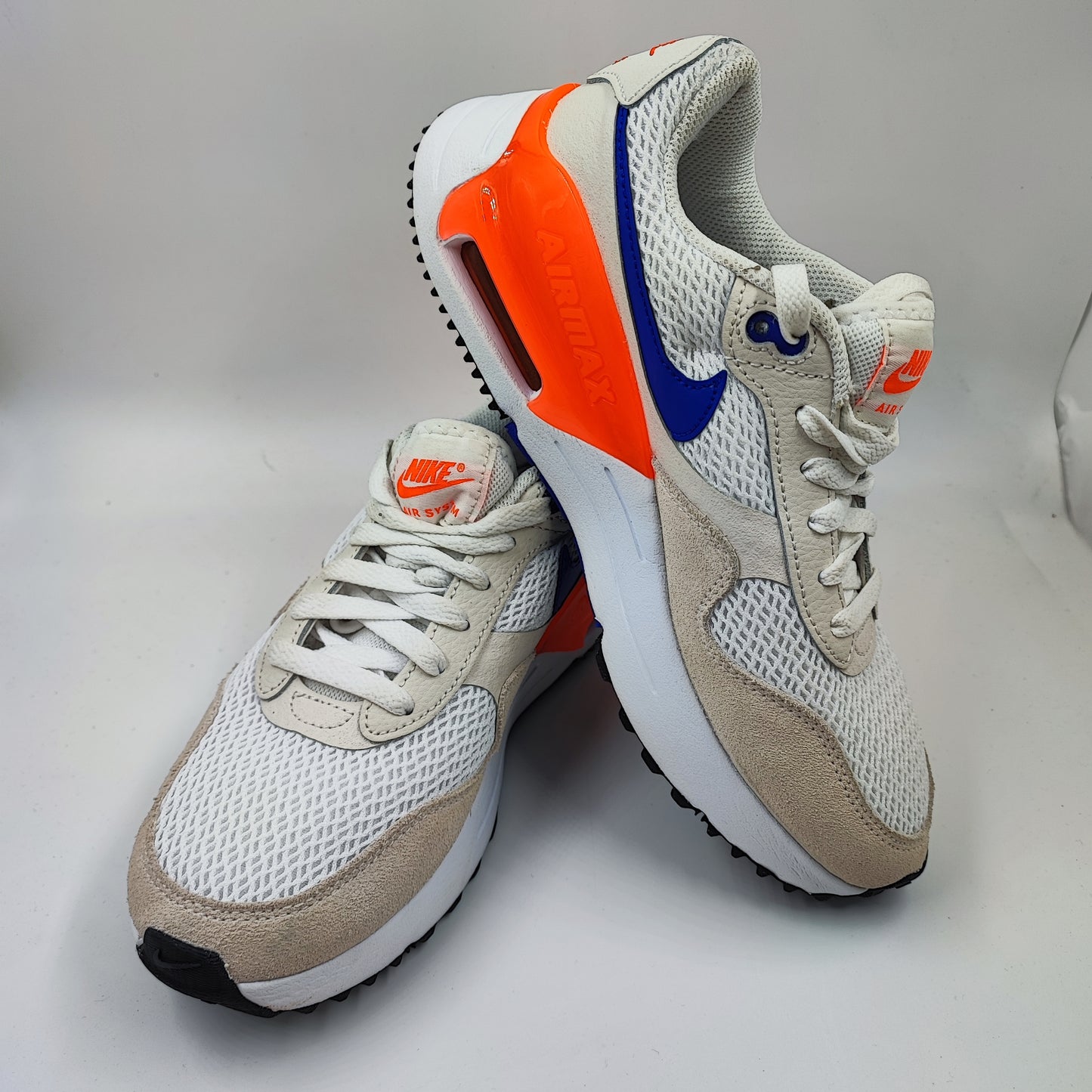 Nike Air Max System Comfort Casual Sport Naranja / Azul / Beige No 24