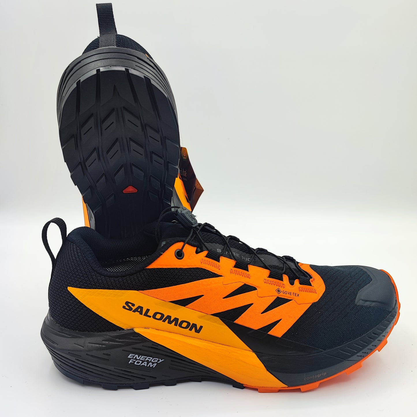 Salomon Sense Ride 5 Running Trail Pro Negro / Naranja No 27
