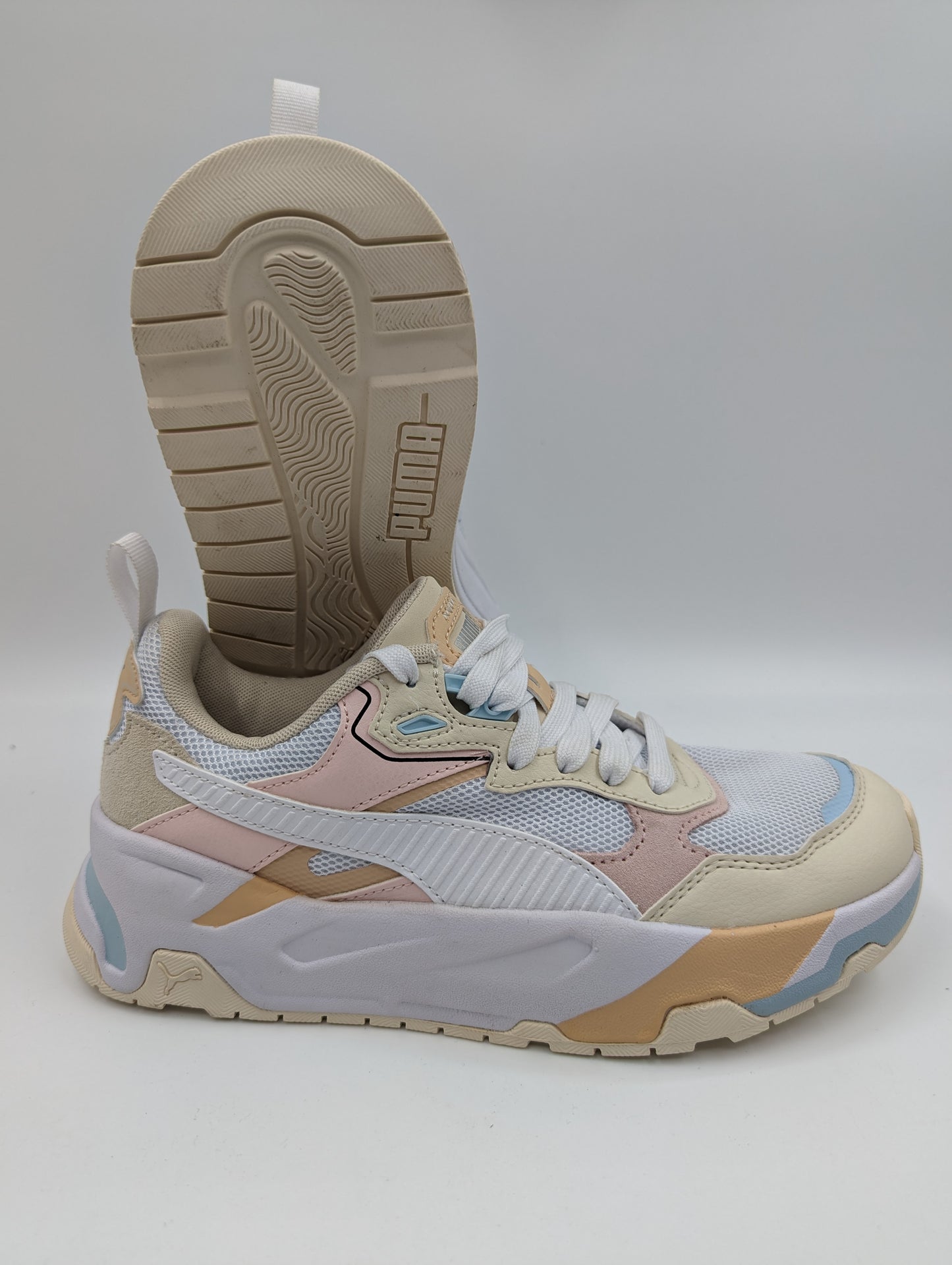Puma Es Running / Casual Beige / Rosa Pastel / Azul Claro No 24